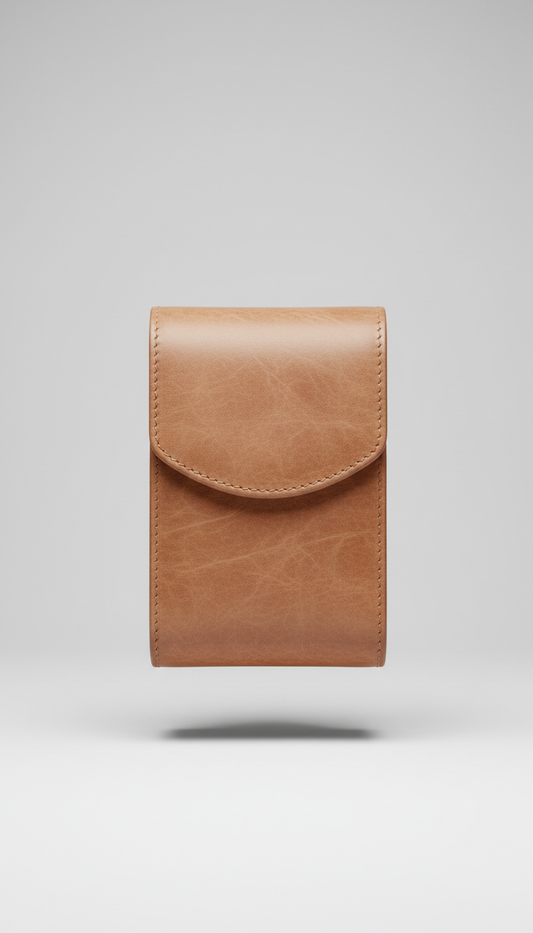 Sandstone leather watch travel case