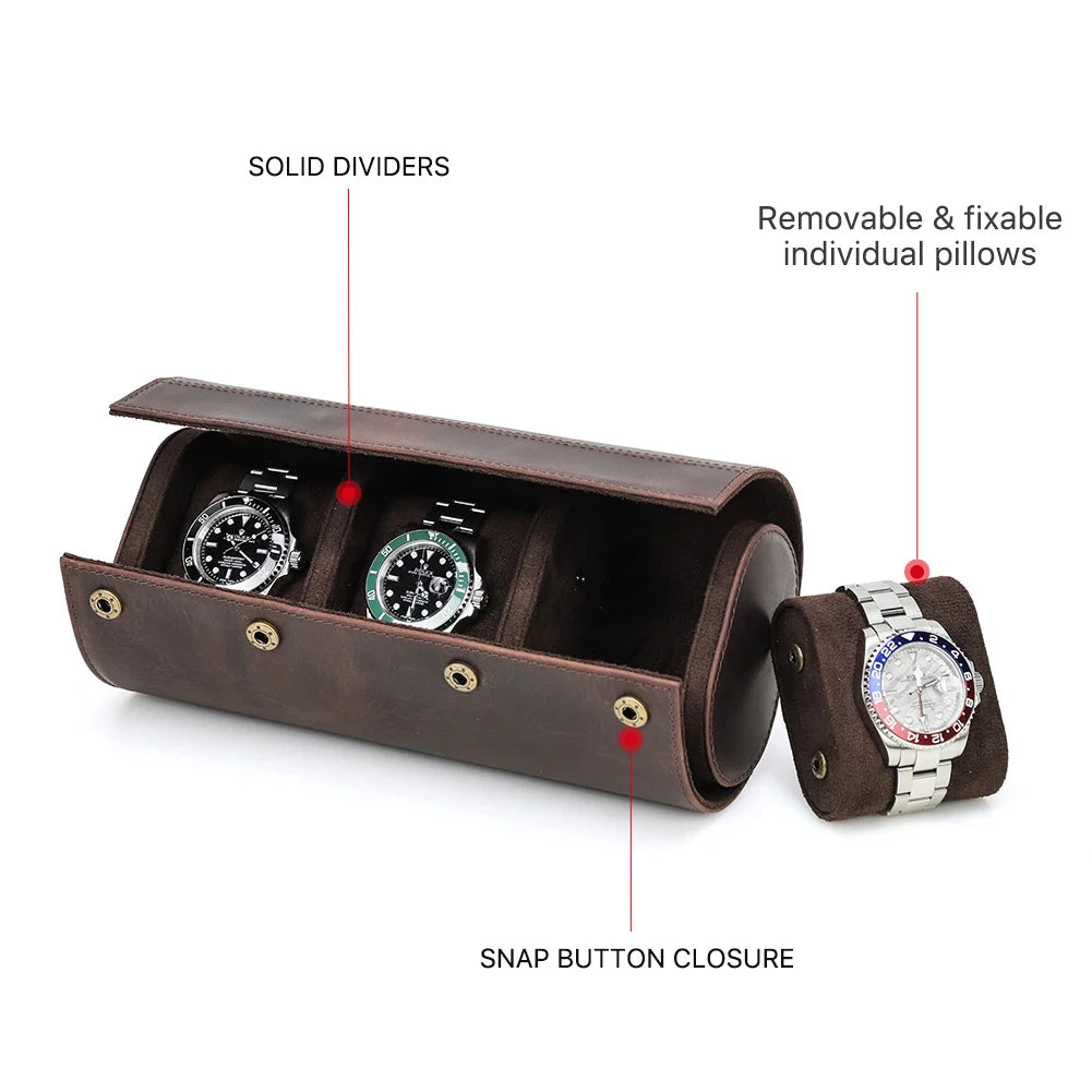 Expedition Roll crazy horse leather grain