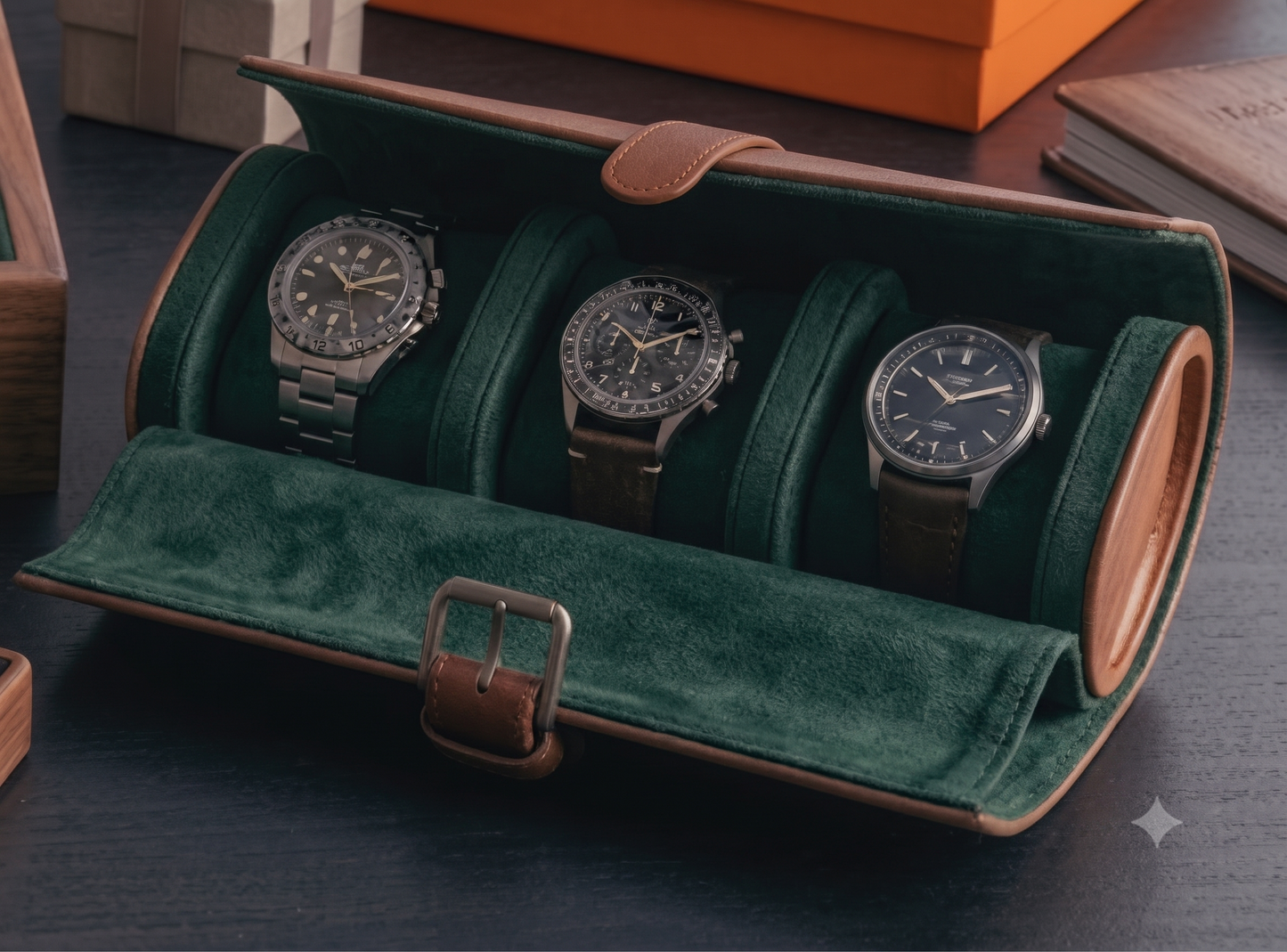 The Signature 3-Slot Watch Roll
