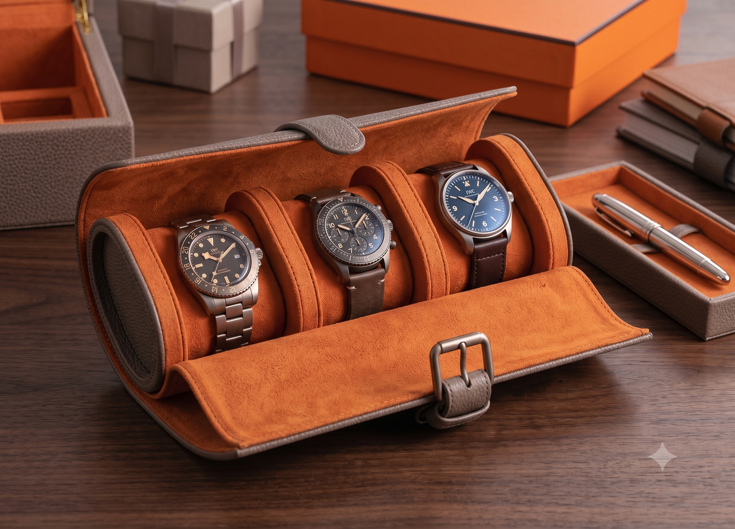 The Signature 3-Slot Watch Roll