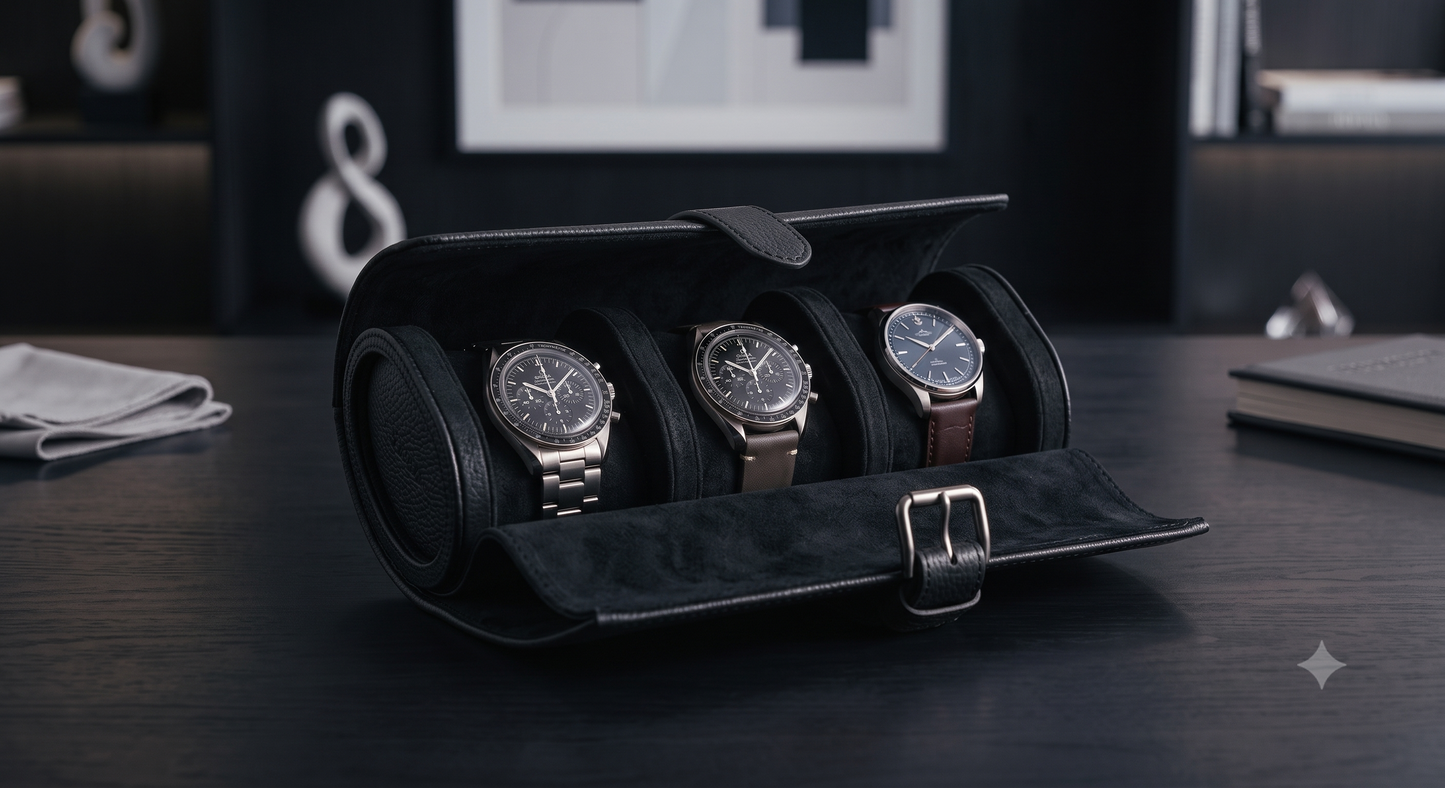 The Signature 3-Slot Watch Roll