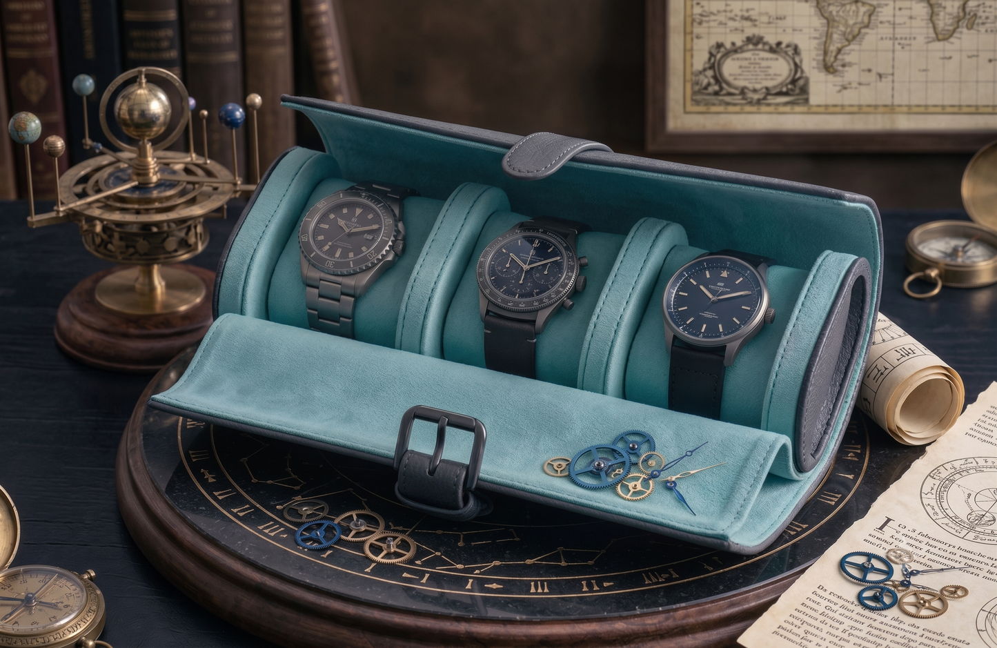 The Signature 3-Slot Watch Roll