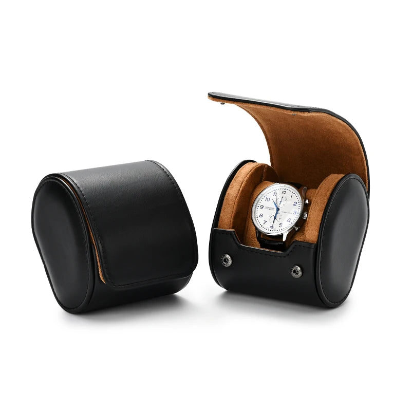 MERIDIAN Onyx Pouch — slim black 3-watch pouch