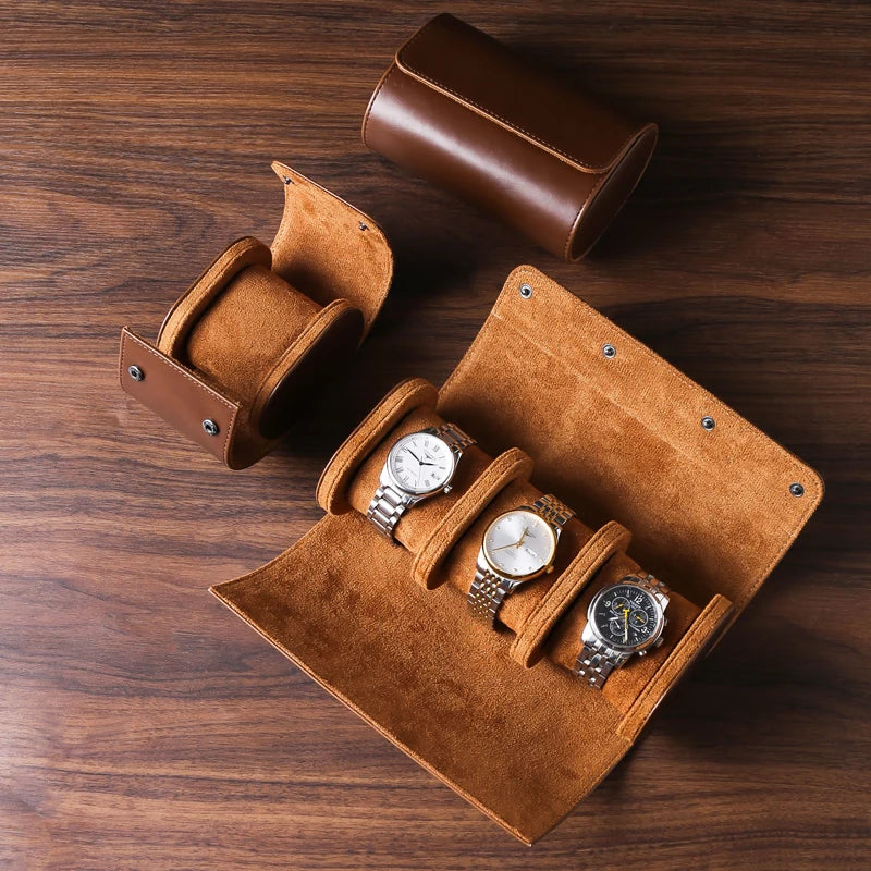 Voyage Roll open with three watch cushions