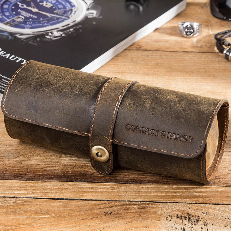 The Canister open with three watch slots