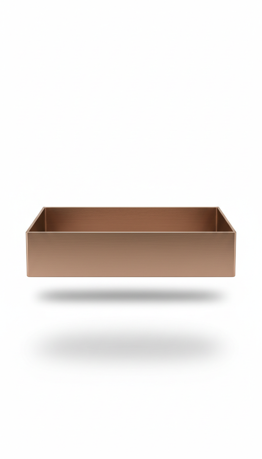 Brushed bronze display box